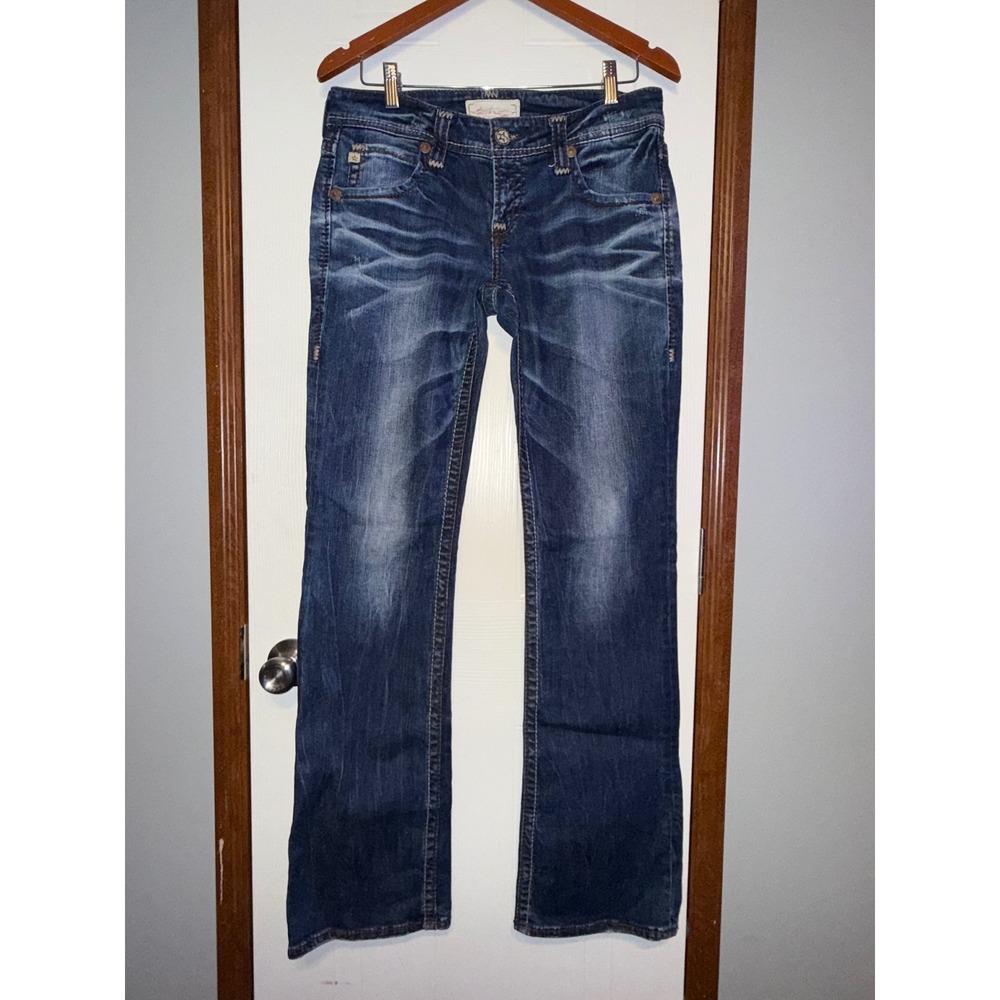 Big Star Sophie Bootcut Jeans Blue Denim Y2K Low Rise Size 30L